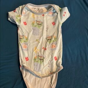 Sesame Street Bodysuit - Green and Gray